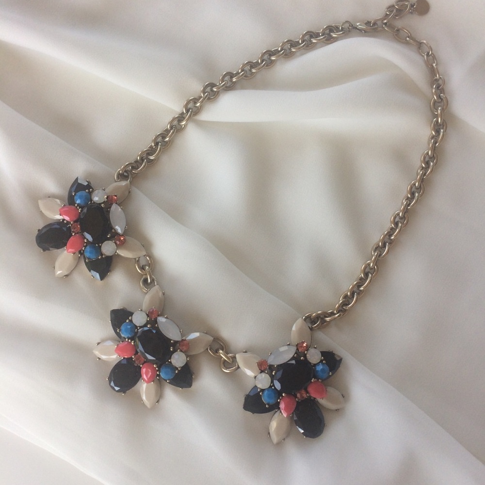 Talbots Chunky Statement Multi Color Necklace.